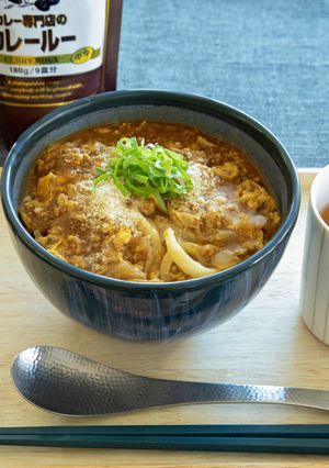 かきたまチーズカレーうどん-レシピのメイン写真