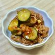 豚バラとズッキーニの炒め物