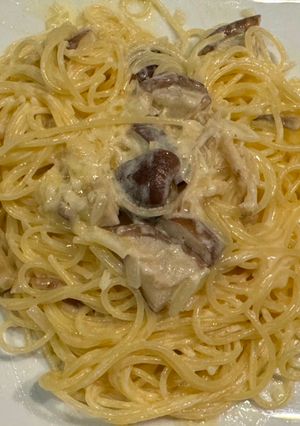 しいたけのバスタ-レシピのメイン写真