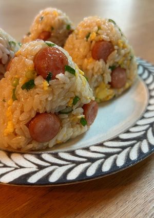 ウインナーとたまごのバター醤油おにぎり-レシピのメイン写真