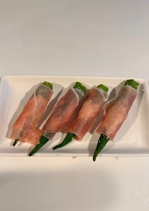 オクラの生ハム巻き-レシピのメイン写真