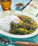 春キャベツと鶏ひき肉の和風キーマカレー