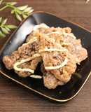 簡単！くじらの竜田揚げ　生姜漬け
