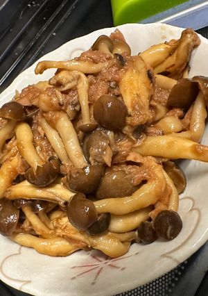 ツナとしめじの甘辛煮-レシピのメイン写真