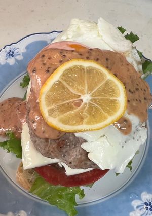お家で簡単ハンバーガー🍔🤗全部レンチン🤭-レシピのメイン写真