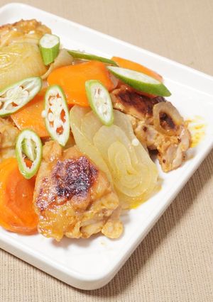 鶏もも肉のドレッシング煮♪-レシピのメイン写真