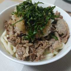 รูปของ 豚肉ぶっかけうどん