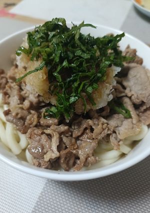 豚肉ぶっかけうどん-レシピのメイン写真