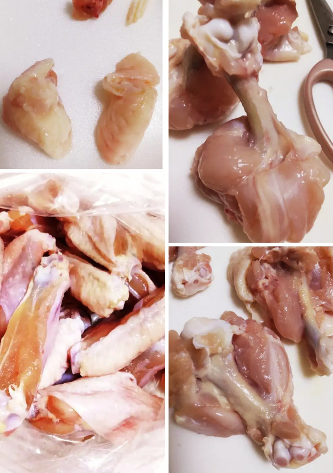 鶏肉下ごしらえ骨付き手羽中の骨抜き下処理-レシピのメイン写真