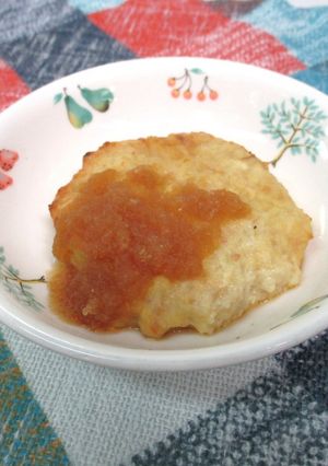 【学校給食】豆腐ハンバーグ　おろしソース-レシピのメイン写真