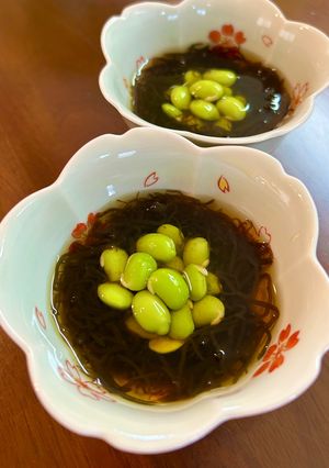 簡単！枝豆☆もずく酢-レシピのメイン写真