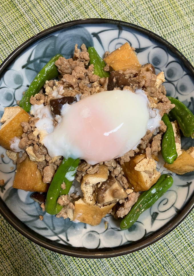 ししとうと厚揚げのどんぶり-レシピのメイン写真