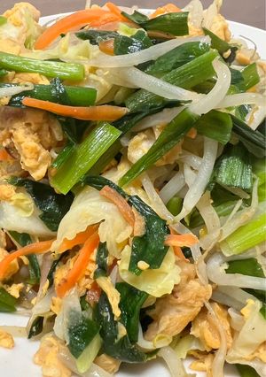 お麩でヘルシー 高タンパク 野菜炒め-レシピのメイン写真