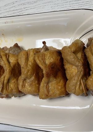 油揚げと豚ロースの巻物-レシピのメイン写真