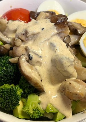 鶏もも肉のマヨだれサラダボウル-レシピのメイン写真