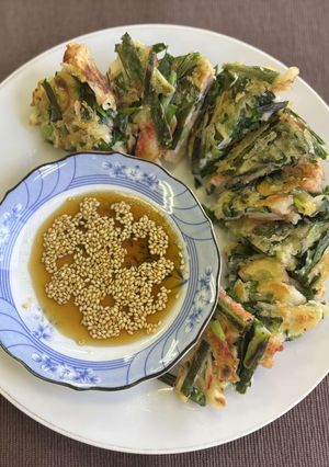 にらの海鮮風チヂミ-レシピのメイン写真