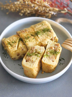 とうもろこしとじゃがいもの納豆卵焼き-レシピのメイン写真