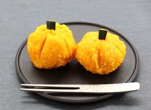 材料3つ！かぼちゃと豆腐の茶巾しぼり-レシピのメイン写真