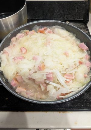 【エネルギー爆弾】新玉の和風パスタ-レシピのメイン写真