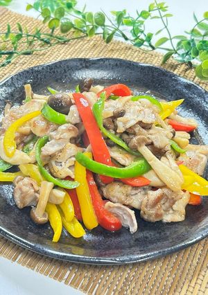 パプリカと豚肉のポン酢照り焼き-レシピのメイン写真