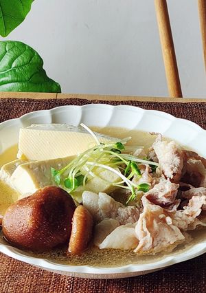 胃に優しい豚肉スタミナスープ☆今夜の夕食-レシピのメイン写真