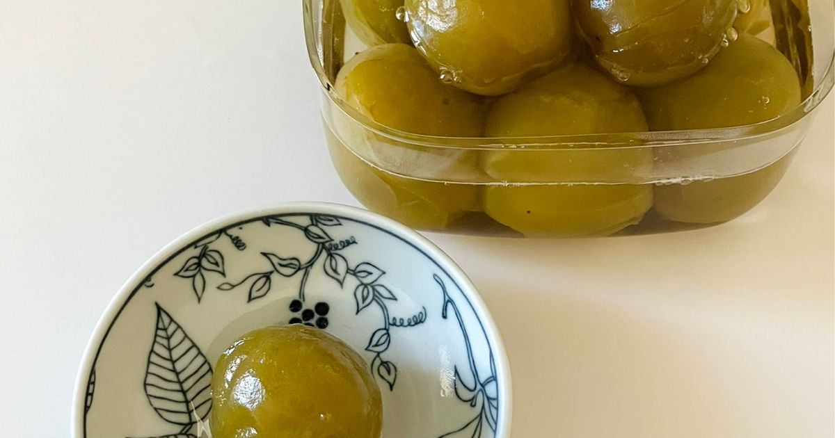 青梅のシロップ煮 by Mamanoaji☆ 【クックパッド】 簡単