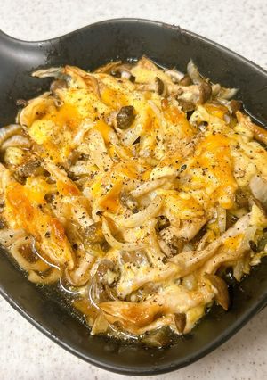 しめじと新玉ねぎのマヨチーズ焼き-レシピのメイン写真