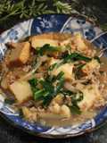 簡単！厚揚げとニラの煮物