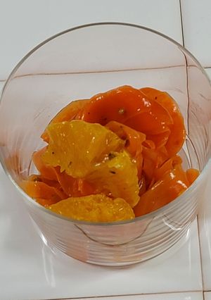 オレンジ＆ヒラヒラにんじんのラペ仕立て-レシピのメイン写真