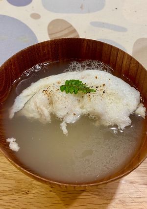 余った卵白で♪ふんわり卵白のお吸い物-レシピのメイン写真