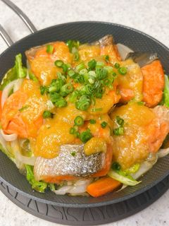 ☼フライパンで♪鮭のちゃんちゃん焼き-レシピのメイン写真