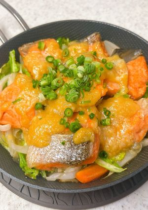 ☼フライパンで♪鮭のちゃんちゃん焼き-レシピのメイン写真