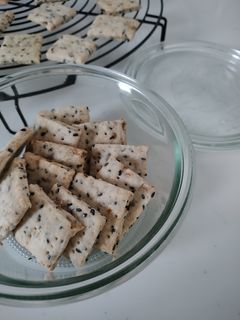 甘じょっぱい✩ねぎごまクッキー-レシピのメイン写真