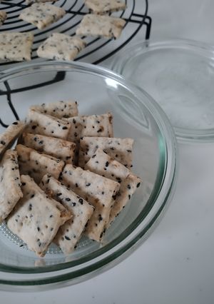 甘じょっぱい✩ねぎごまクッキー-レシピのメイン写真