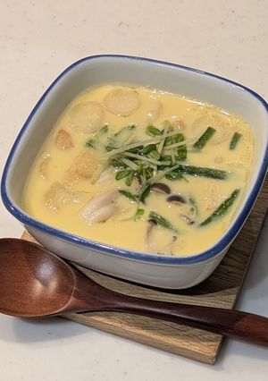 永谷園のはま吸いで茶碗蒸し-レシピのメイン写真