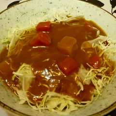 รูปของ ミルフィーユ風☆手抜きカレー丼