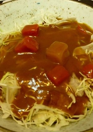 ミルフィーユ風☆手抜きカレー丼-レシピのメイン写真