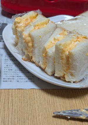 レンジで簡単！濃厚たまごサンドイッチ-レシピのメイン写真