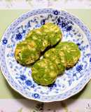 ホワイトチョコとナッツと抹茶のクッキー