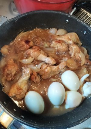 新玉ねぎと鶏手羽元のさっぱり煮-レシピのメイン写真