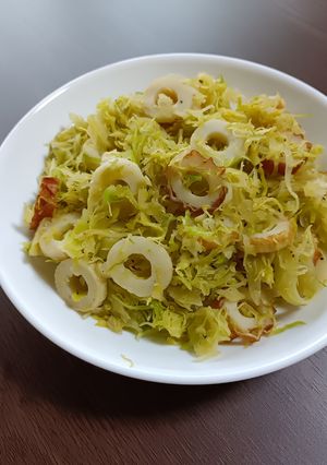 キャベツとちくわのバタポン炒め-レシピのメイン写真