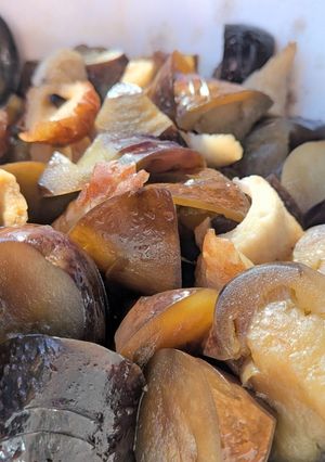 レンジで時短！ナスとチクワの甘辛煮-レシピのメイン写真