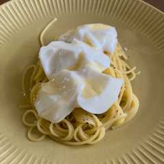รูปของ はちみつとヨーグルトのデザートパスタ