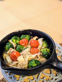 醤油麹と塩辛、未知なるきのこ和アヒージョ-レシピのメイン写真