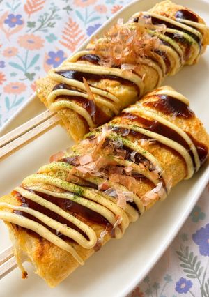 はしまき風♪くるくるチーズお好み焼き-レシピのメイン写真
