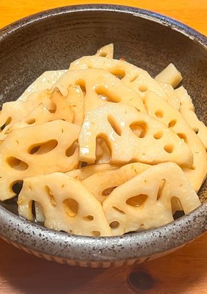 副菜♡作り置き簡単♡弁当♡レンコンの白だし酢炒め-レシピのメイン写真