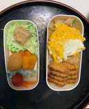 レンジ簡単味噌焼きそば味オムライス弁当