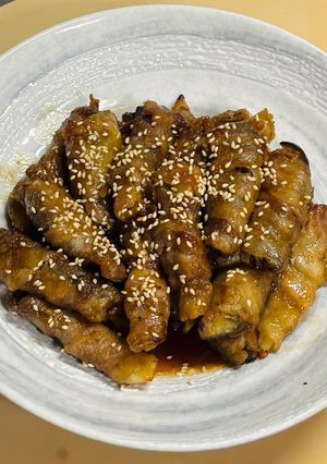 豚バラ茄子の甘酢がけ・ノンフライヤー-レシピのメイン写真