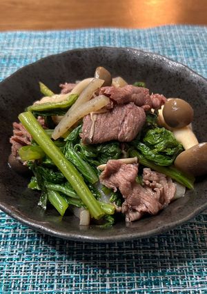 四毒抜き 小松菜の煮物-レシピのメイン写真