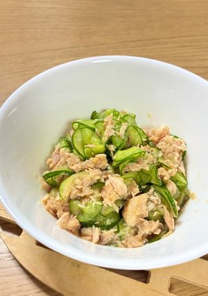 ツナときゅうりの酢醤油和え-レシピのメイン写真